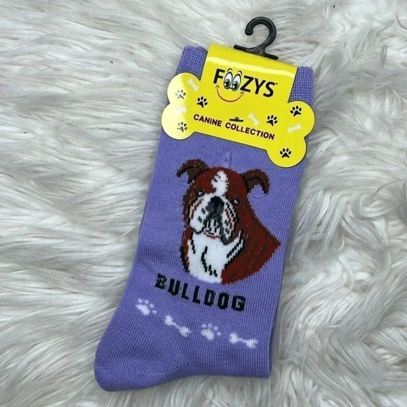 Foozys NEW English Bulldog Socks - Picture 4 of 4